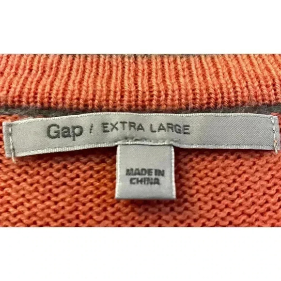 GAP Womens Angora Rabbit Hair Button Up Cardigan Sweater XL Gray Pink SP EXC - Picture 6 of 12